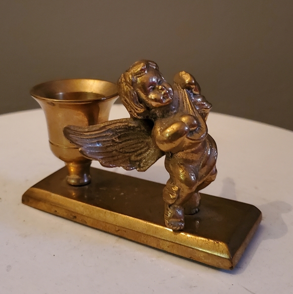 3 angel candlestick vintage - Picture 2 of 4
